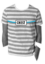 Men’s T-Shirts & Polo Shirts Size Chart